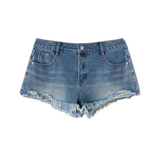 Beverly Raw Denim Shorts